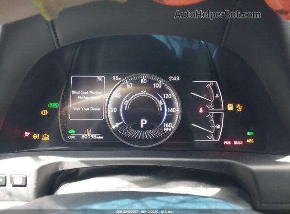 58AD21B15LU007910 2020 LEXUS ES 300H Black უკანა სავარძლების ხედი