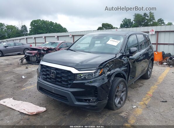 5FNYF8H56PB009779 2023 HONDA PASSPORT Black Առջևի ձախ երեք քառորդ տեսարան