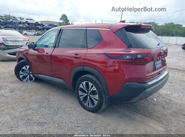 5N1AT3BA1MC690635 2021 NISSAN ROGUE Красный Задняя левая четверть