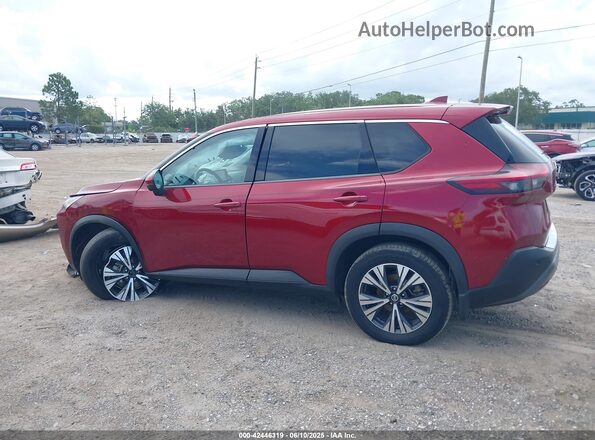 5N1AT3BA1MC690635 2021 NISSAN ROGUE Красный Панорамный вид салона 360°