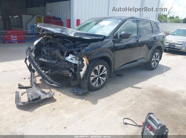 5N1AT3BB9MC840211 2021 NISSAN ROGUE Black წინა მარცხენა ხედი სამი მეოთხედიდან