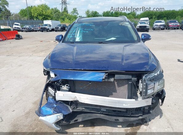 5NMS3DAJ6NH403745 2022 HYUNDAI SANTA FE Синий Вид задней части салона