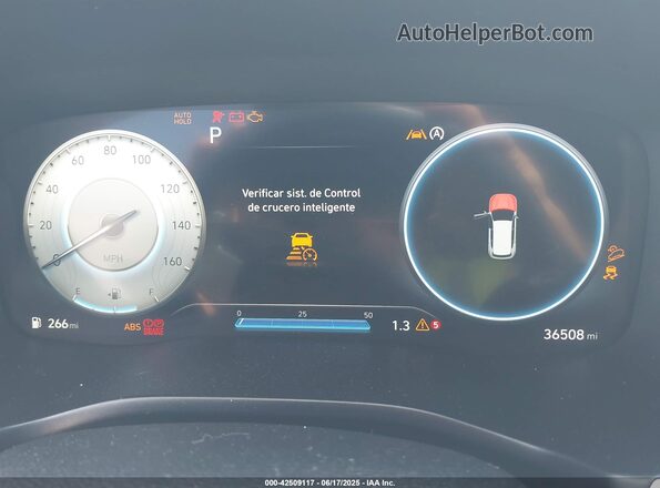 5NMS3DAJ6NH403745 2022 HYUNDAI SANTA FE Синий Вид задних сидений