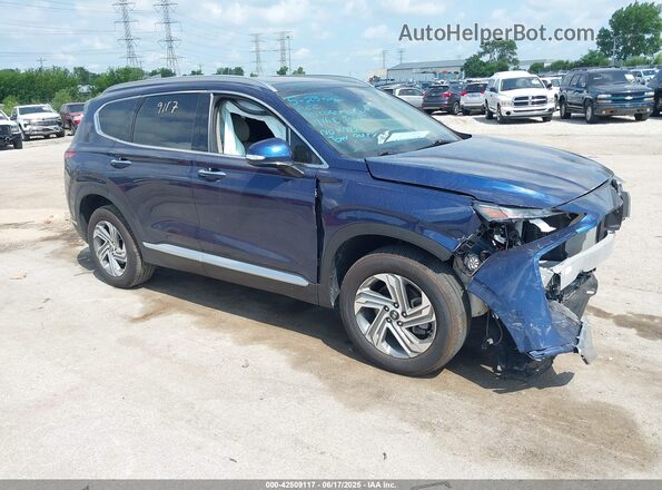 5NMS3DAJ6NH403745 2022 HYUNDAI SANTA FE Синий Передняя правая четверть