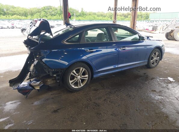 5NPE34AF5KH785404 2019 HYUNDAI SONATA Blue Հետևի աջ