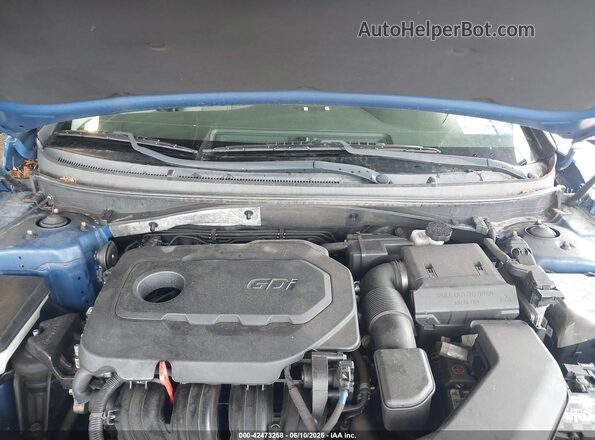 5NPE34AF5KH785404 2019 HYUNDAI SONATA Blue Հետևի տեսք