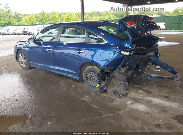 5NPE34AF5KH785404 2019 HYUNDAI SONATA Blue Հետևի ձախ