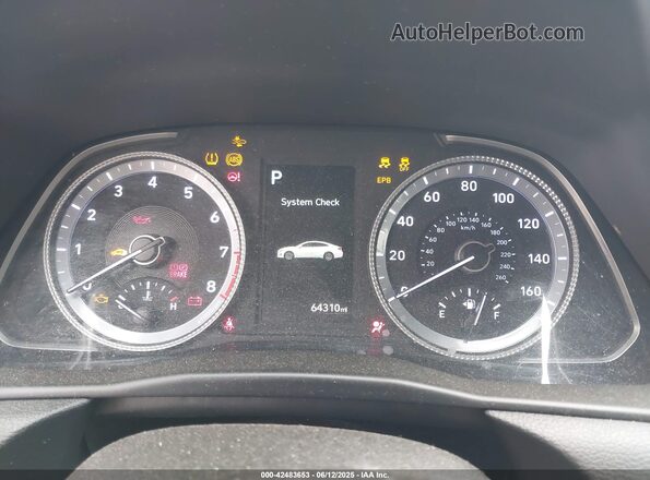 5NPEL4JA3MH092323 2021 HYUNDAI SONATA White Հետևի նստատեղերի տեսք