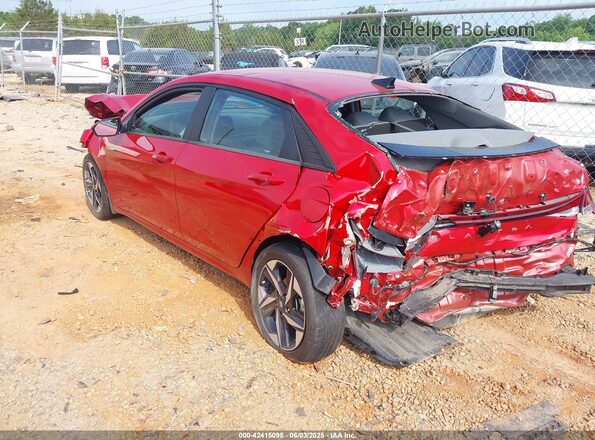 5NPLS4AG2PH111219 2023 HYUNDAI ELANTRA Красный Задняя левая четверть
