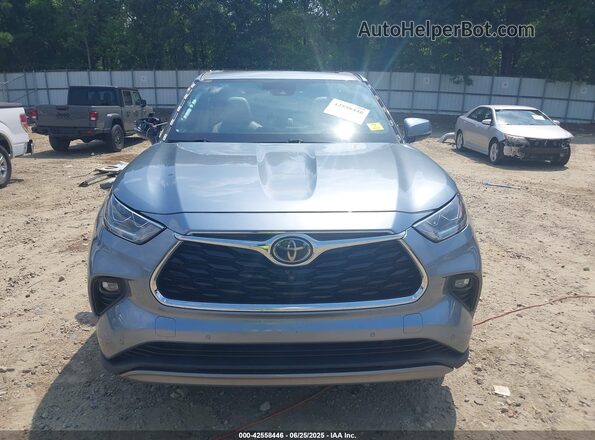 5TDFZRAH8LS028896 2020 TOYOTA HIGHLANDER Light Blue უკანა სალონის ხედი