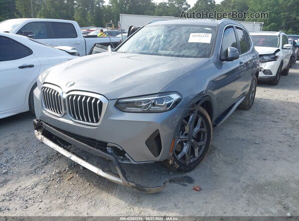5UX43DP02R9V75214 2024 BMW X3 Серый Передняя левая четверть