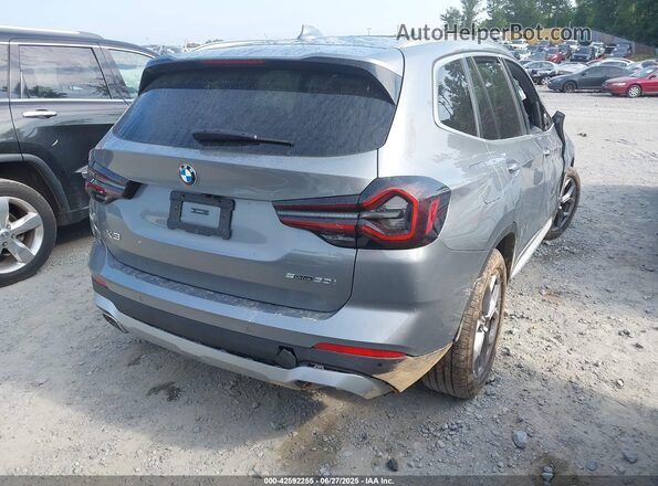 5UX43DP02R9V75214 2024 BMW X3 Серый Задняя правая четверть