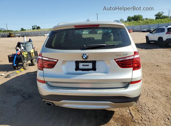 5UXWY3C5XG0N87733 2016 BMW X3 Silver Вид ззаду
