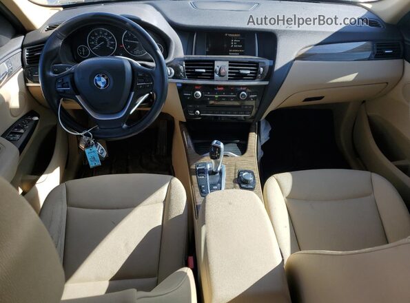 5UXWY3C5XG0N87733 2016 BMW X3 Silver Вид панелі приладів