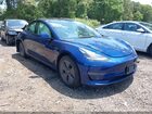 2021 Tesla Model 3 Long Range Dual Motor All-wheel Drive Blue vin: 5YJ3E1EB2MF925319