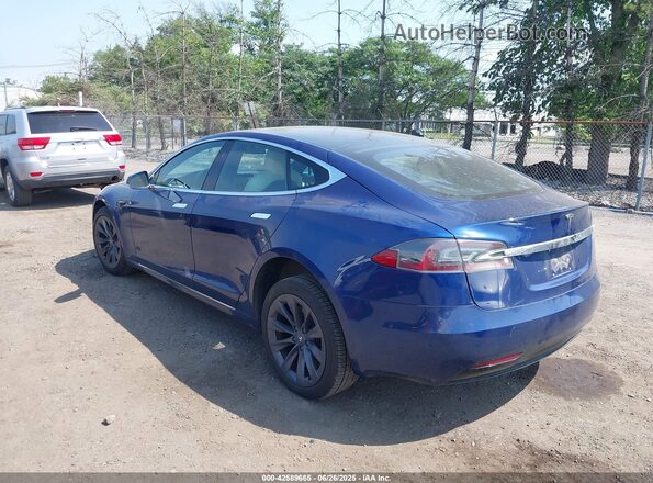 5YJSA1E28LF379857 2020 TESLA MODEL S Dark Blue Rear left