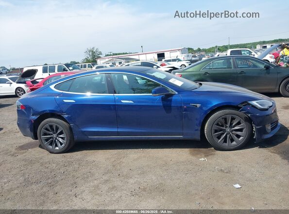 5YJSA1E28LF379857 2020 TESLA MODEL S Dark Blue Instrument cluster view