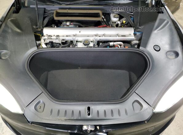 5YJSA1E68MF432125 2021 TESLA MODEL Black Vista del compartimento del motor