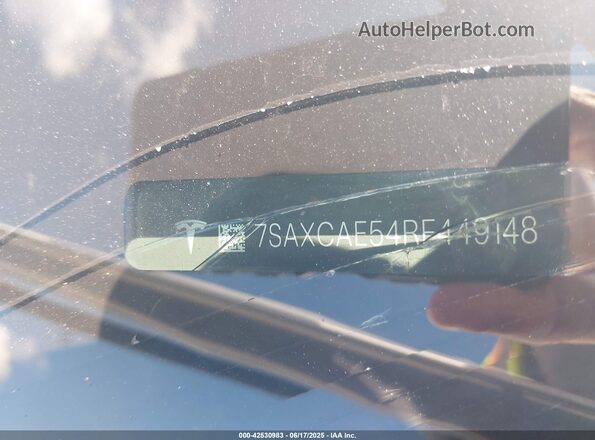 7SAXCAE54RF449148 2024 TESLA MODEL X Белый Вид подкапотного пространства