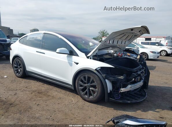 7SAXCDE53PF415569 2023 TESLA MODEL X Белый Передняя правая четверть