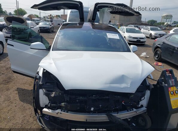 7SAXCDE53PF415569 2023 TESLA MODEL X Белый Вид задней части салона