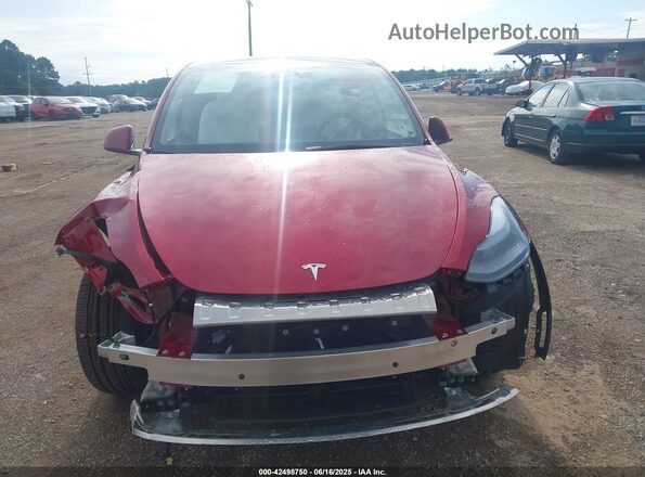 7SAYGDED0SA356020 2025 TESLA MODEL Y Red Vista frontal