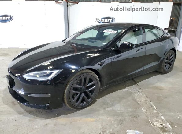 5YJSA1E68MF432125 2021 TESLA MODEL Black Trasero izquierdo