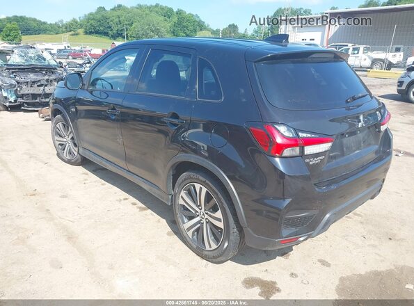 JA4AR3AU7LU008486 2020 MITSUBISHI OUTLANDER SPORT Черный Задняя левая четверть