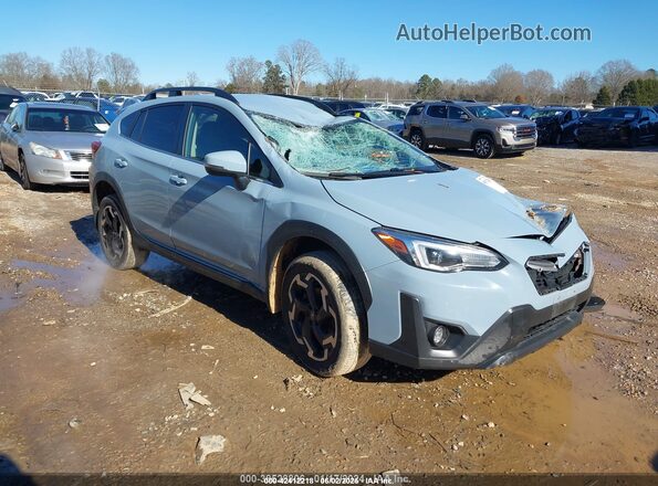 JF2GTHMC6MH202407 2021 SUBARU CROSSTREK Light Blue Передняя правая четверть