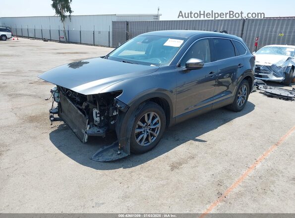 JM3TCBBY7M0520437 2021 MAZDA CX-9 Gray Vista tres cuartos delantera izquierda