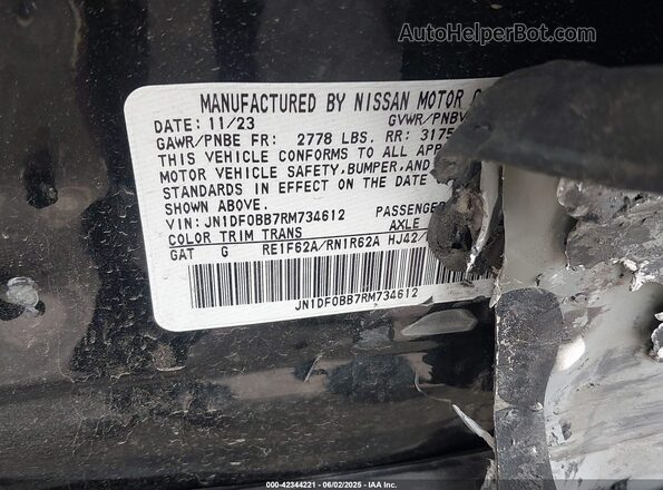 JN1DF0BB7RM734612 2024 NISSAN ARIYA Black Vista del compartimento del motor