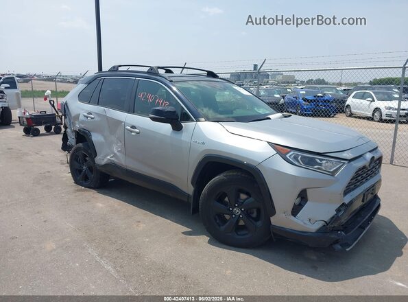 JTMEWRFV8KJ016570 2019 TOYOTA RAV4 HYBRID Silver Przód prawy