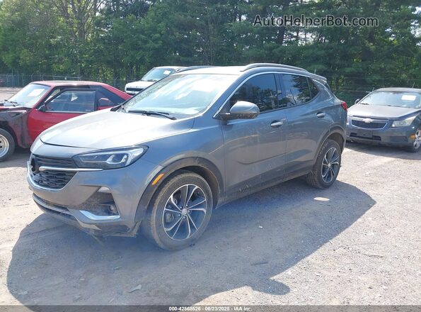 KL4MMFSL3MB069382 2021 BUICK ENCORE Pewter Առջևի ձախ երեք քառորդ տեսարան