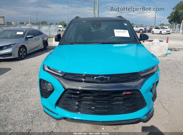 KL79MTSL6MB148598 2021 CHEVROLET TRAILBLAZER Teal Вид щитка приладів