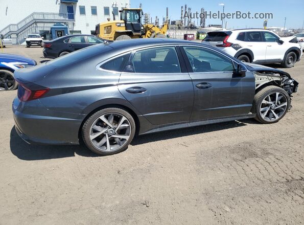 KMHL44J25PA296027 2023 HYUNDAI SONATA Угольный Задняя правая четверть