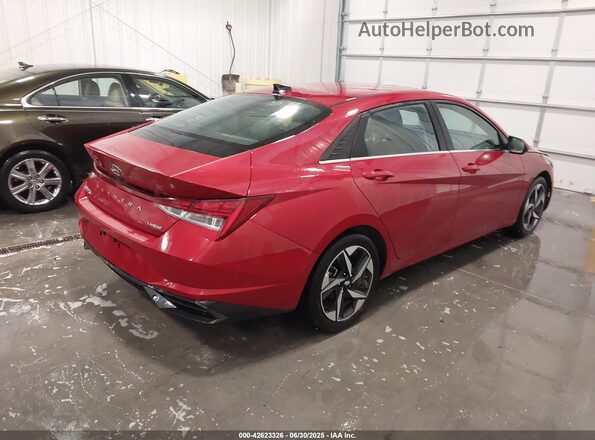 KMHLP4AG1PU450346 2023 HYUNDAI ELANTRA Красный Задняя правая четверть