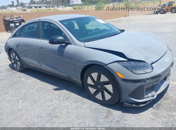 KMHM24AA0RA072152 2024 HYUNDAI IONIQ 6 Серый Передняя правая четверть