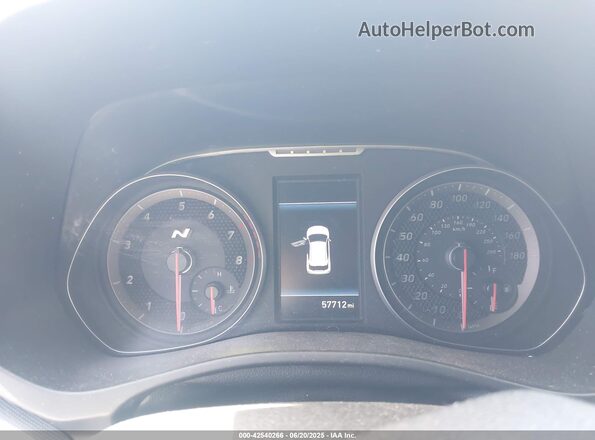 KMHT36AH1LU006829 2020 HYUNDAI VELOSTER N Light Blue Вид задних сидений