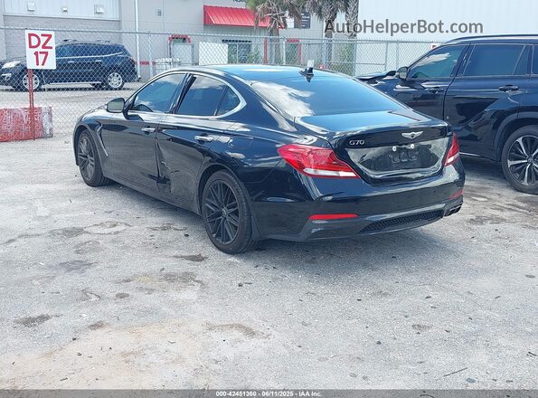 KMTG34LA9LU063789 2020 GENESIS G70 Черный Задняя левая четверть