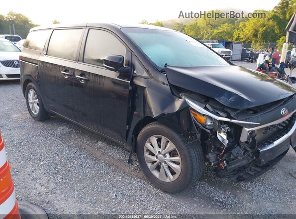 KNDMA5C10G6180653 2016 KIA SEDONA Black Przód prawy