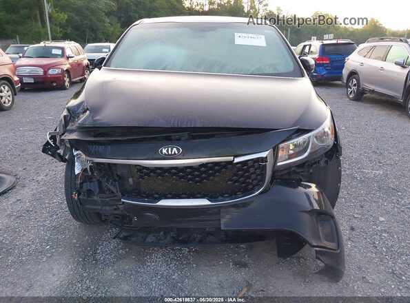 KNDMA5C10G6180653 2016 KIA SEDONA Black Widok zestawu wskaźników