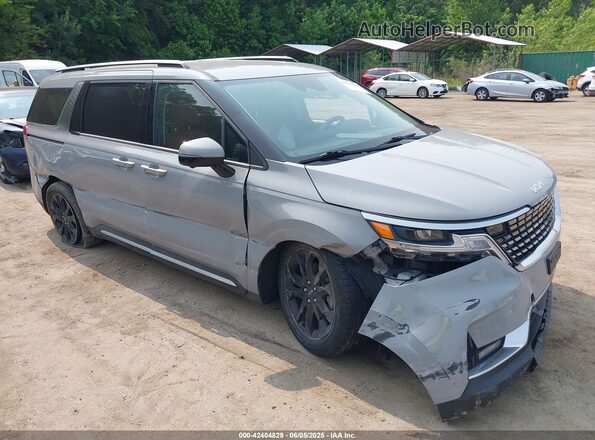 KNDNE5H30N6104334 2022 KIA CARNIVAL MPV Серый Передняя правая четверть