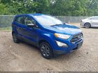 2020 Ford Ecosport S Blue vin: MAJ3S2FEXLC367325