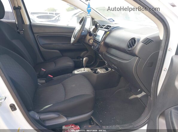 ML32AUHJ2MH007343 2021 MITSUBISHI MIRAGE White Widok wnętrza z przodu