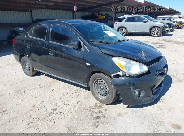 ML32F3FJXLHF08626 2020 MITSUBISHI MIRAGE Черный Передняя правая четверть
