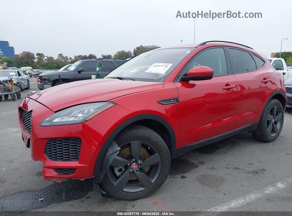 SADFJ2FX4K1Z72242 2019 JAGUAR E-PACE Бордовый Передняя левая четверть