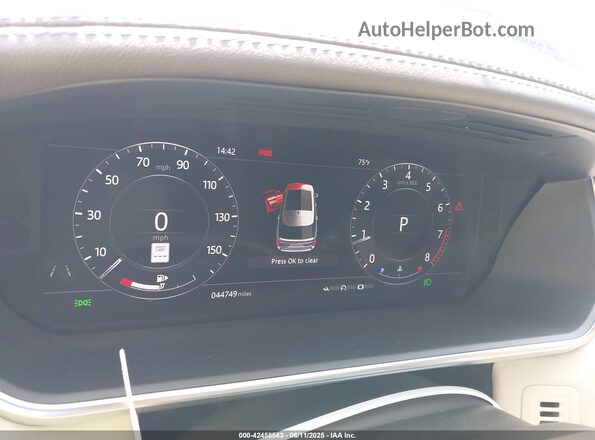 SALGS2RU3lA402726 2020 LAND ROVER RANGE ROVER White Widok wnętrza z przodu