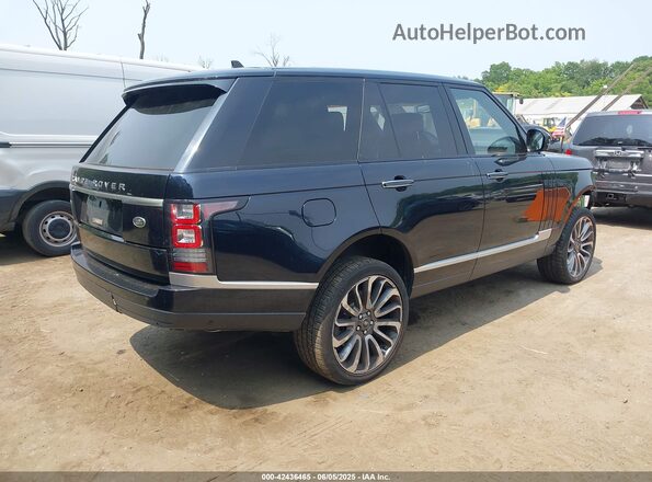 SALGV2EF7GA249918 2016 LAND ROVER RANGE ROVER Black Задня права чверть