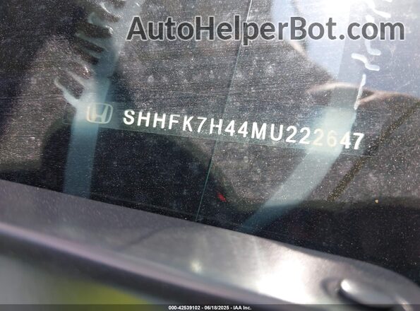 SHHFK7H44MU222647 2021 HONDA CIVIC Красный Вид подкапотного пространства