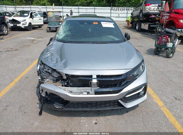 SHHFK7H69MU217221 2021 HONDA CIVIC Silver Instrument cluster view